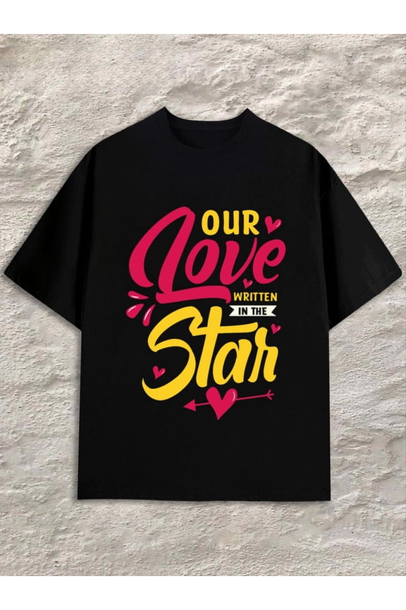 Love Star T-Shirt for men black Cool shirts, Funny shirts, t shirt Retro Unisex Shirt Short Sleeve tshirts Funny Unisex Shirt Printed tshirts Basic Unisex Shirt Crewneck tshirts