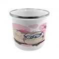 thumbnail image 1 of Love Steel Camping Mug, Cartoon Birds is Sitting on a Branch Bee Smiling Loving Valentine, Printed Thermal Cup for Camping and Outdoor Activities, by Ambesonne, 1 of 2