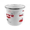 thumbnail image 1 of Love Steel Camping Mug, Funny Dogs with Heart My Pet Best Friends Companions Ever House Animal Theme, Printed Thermal Cup for Camping and Outdoor Activities, by Ambesonne, 1 of 2