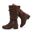Love Steetly Women's Extra Wide Calf Knee High Boots, Shimmer Faux ...