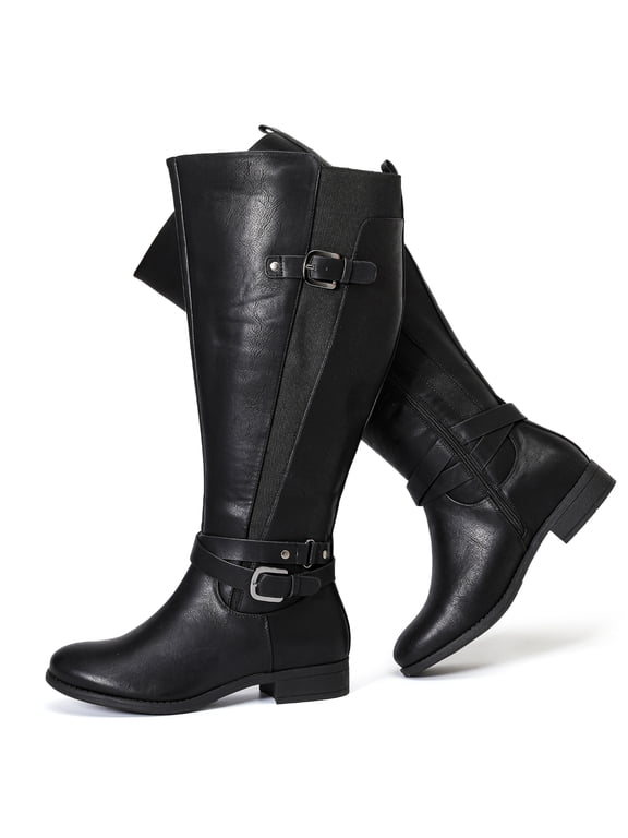 Women's Extra Wide Calf Knee High Boots.