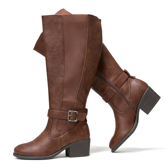 Love Steetly Women's Extra Wide Calf Knee High Boots.