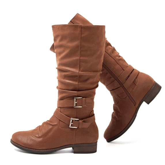 Love Steetly Women's Extra Wide Calf Knee High Boots.