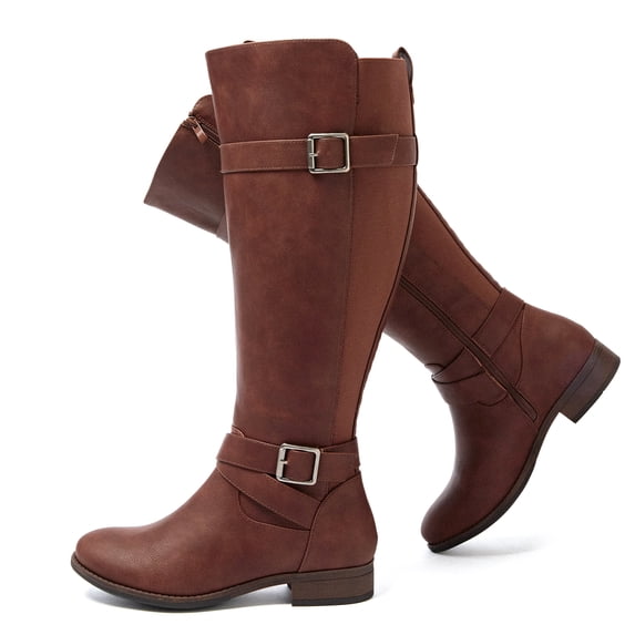 Love Steetly Women's Extra Wide Calf Knee High Boots.