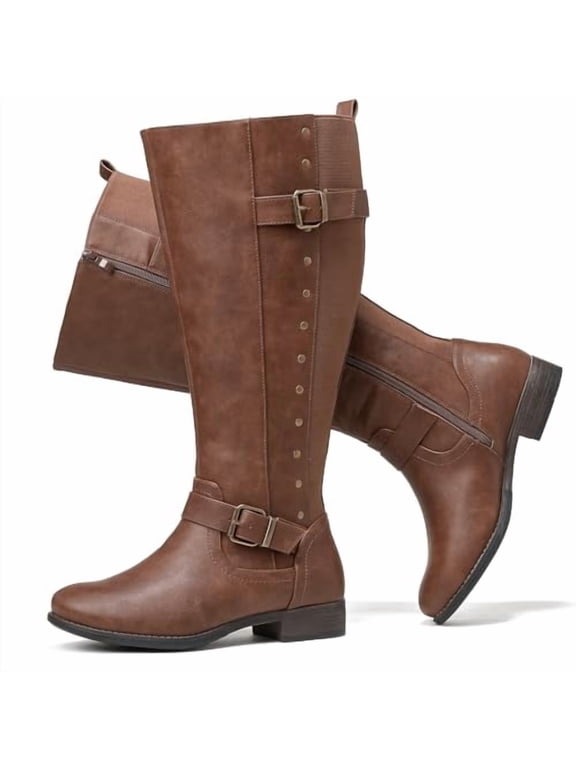 Women's Extra Wide Calf Knee High Boots.