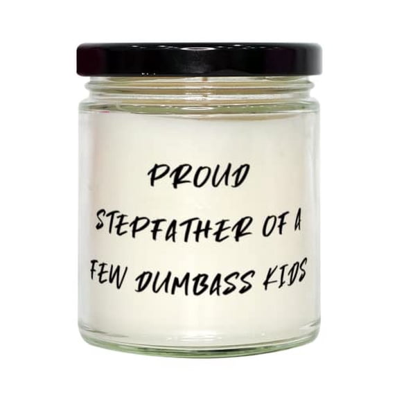 Love Stepfather Gifts, Proud Stepfather of A Few Dumbass, Stepfather Candle from Daughter, Stepfather Birthday Present, Stepfather Birthday Gift Ideas, Stepfather Birthday Card