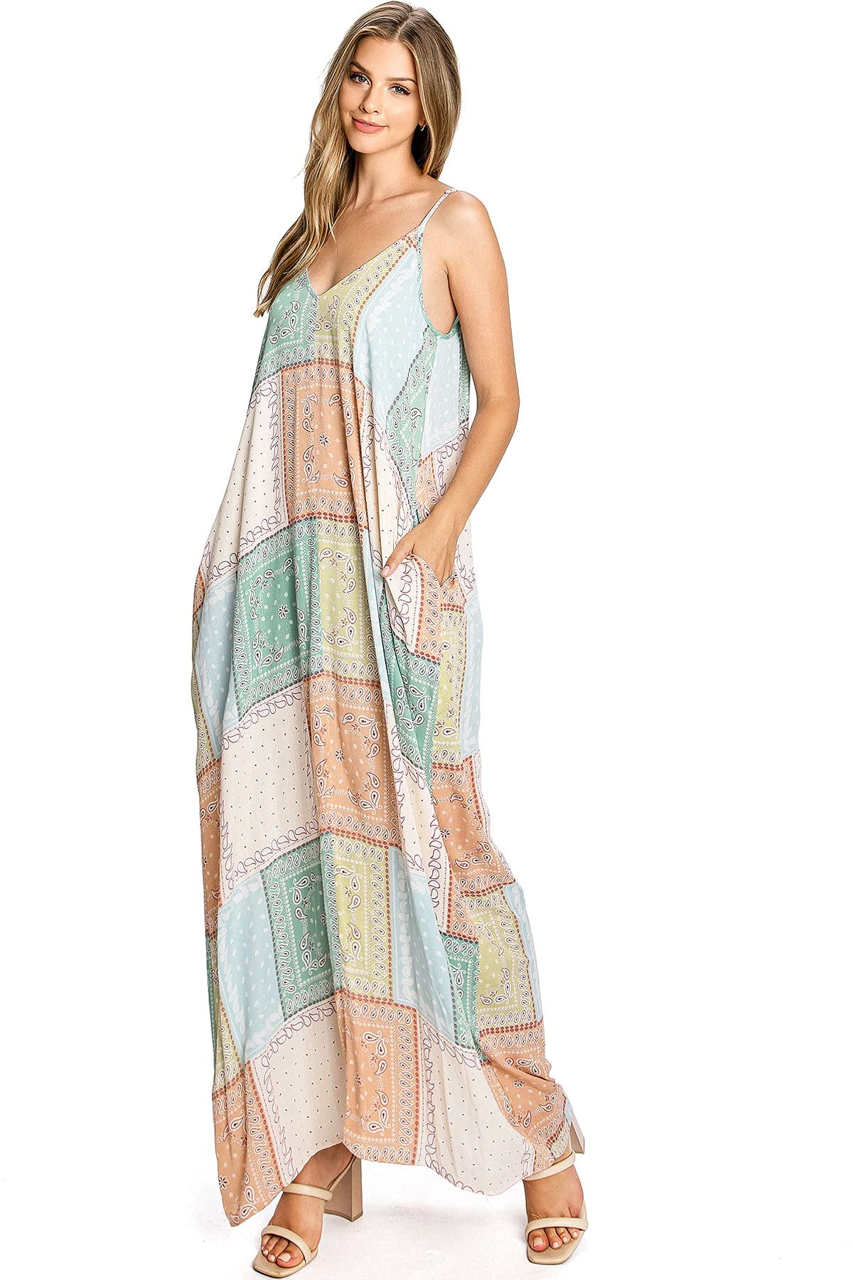 Love Stitch Women's Long Billowy Cocoon Maxi Dress (S/M, Natural) - Walmart.com Love Stitch Women's Long Billowy Cocoon Maxi Dress (S/M, Natural) - Walmart.com