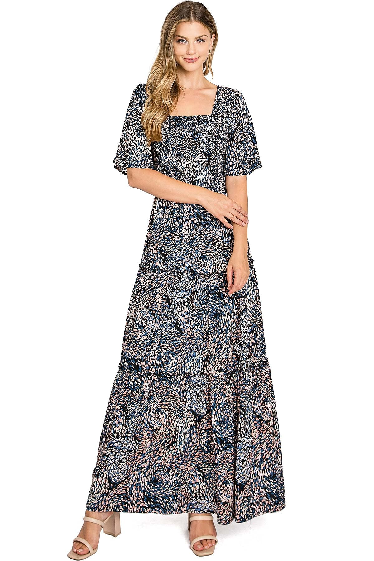 love stitch maxi dress LOVESTITCH | Trending Bohemian Maxi Dresses - floral