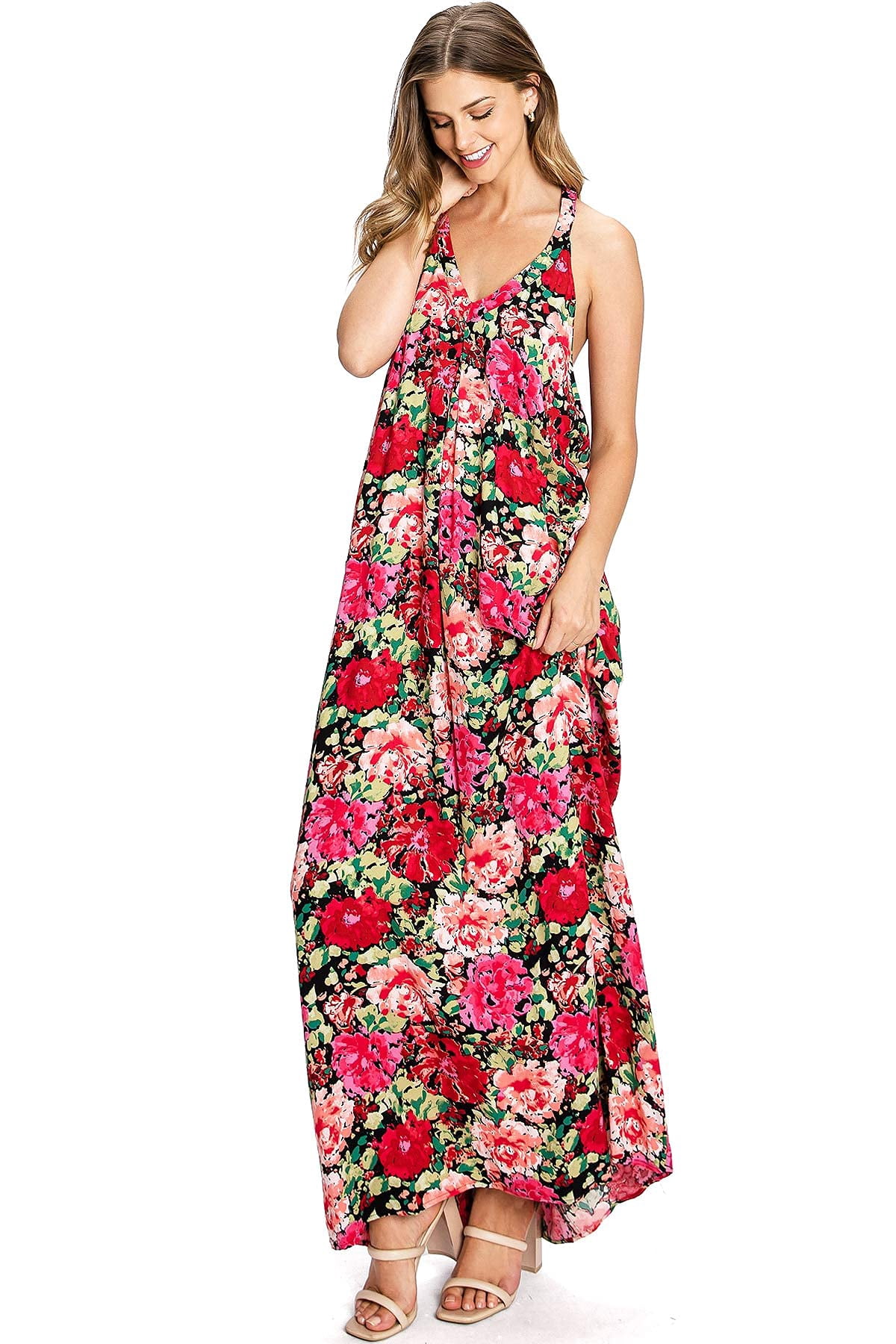 softest sand maxi dress pink Women's Courtney MAXI Dress | Color: Brandy