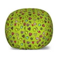 thumbnail image 1 of Love Storage Toy Bag Chair, Hand Drawn Hearts Sketch with Various Shapes and Sizes Love Affection, Stuffed Animal Organizer Washable Bag, Small Size, Avocado Green and Red, by Ambesonne, 1 of 3