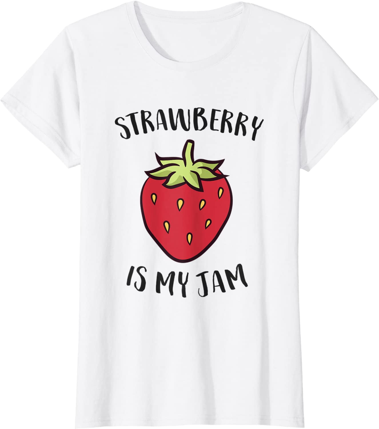 Cute Strawberry Jam T-Shirt - Love Strawberries Ladies Tee