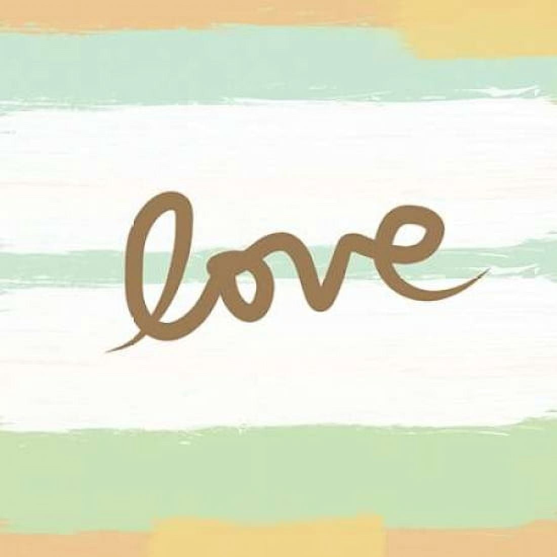 Love Stripes - Mint Canvas Art - Linda Woods (24 x 24)