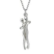 DANBOOK Love Style Hug Necklace Love Style Hug Design For Women Girls Silver