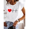 thumbnail image 1 of Love Style Trend Cute 90s Short Sleeve Print T Shirt Clothing Tee Women Graphic T-shirt Summer Clothes Fashion Female Top, 1 of 7