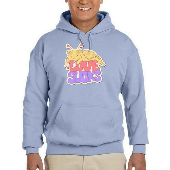 Love Sucks Hoodie Men -Smartprints Designs, Male XX-Large