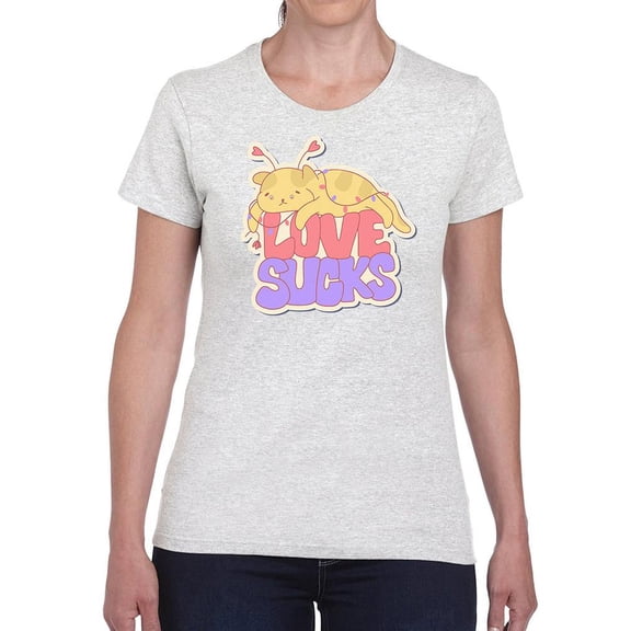 Love Sucks T-Shirt Women -Smartprints Designs, Female Small