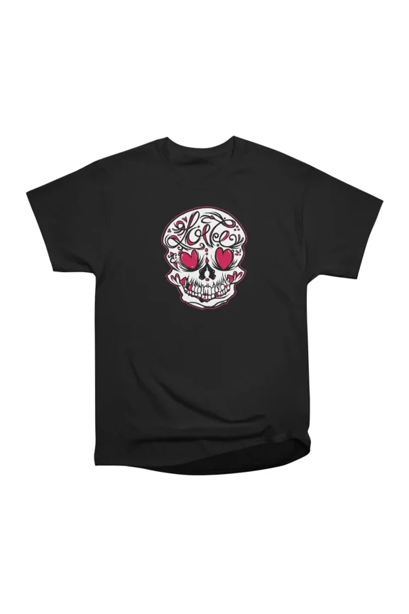 Love Sugar Skull T-Shirt Tee Gift For Him Merch For Her Apparel For Friend