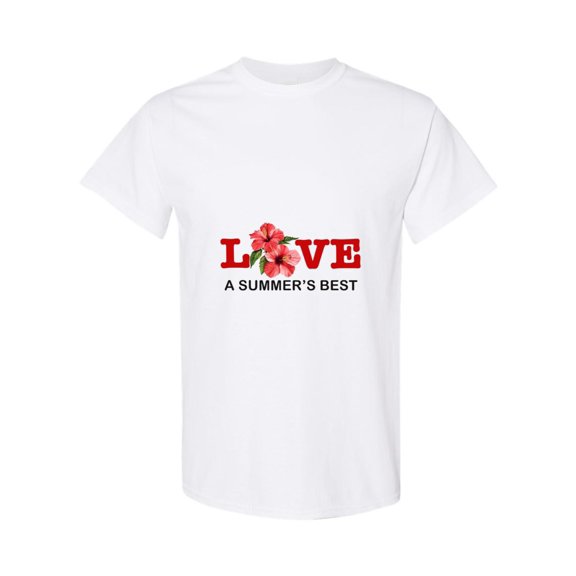 Love Summer Best Season Sunshine Beach Vacation Fun Quote T-Shirt, for men & women, up to size 5XL
