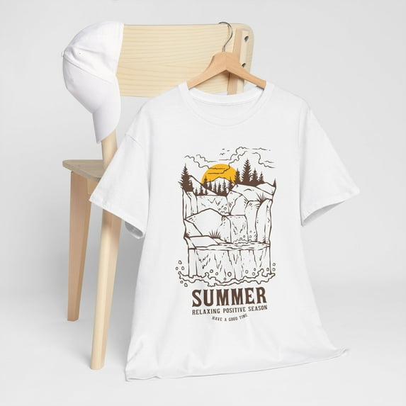 Love Summer Relaxing Positive Season Unisex Heavy Cotton T-shirt