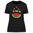 thumbnail image 1 of Love Summer Vibes Watermelon T-Shirt Women -Image by Shutterstock, Female Medium, 1 of 2