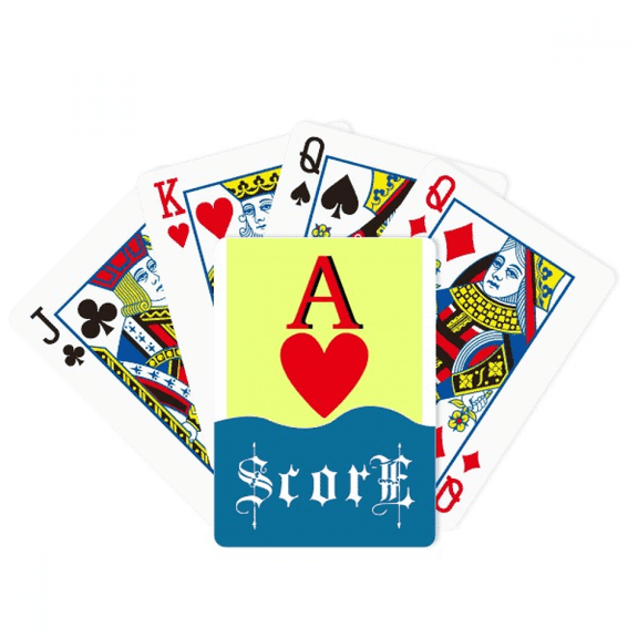 Love Sun Heart A Poker Score Poker Playing Card Index Game
