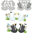 thumbnail image 1 of Love Swans Metal Cutting Dies Valentines Metal Cutting Dies Swans in Love Embossing Metal Cutting Dies for DIY Scrapbooking Photo Album Decorative Embossing Paper Card 3.5x4.9inch, 1 of 9