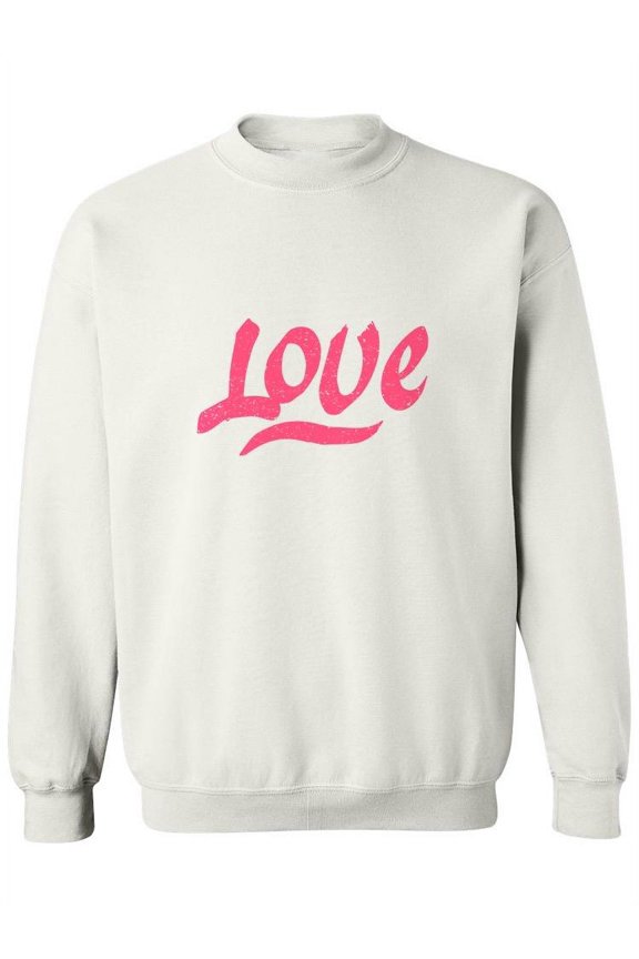Love . Sweatshirt Women - Women Sweatshirt, White, Medium