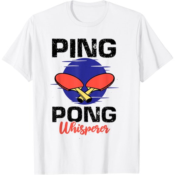 Love Table Tennis Racket Ball Game Lover Fans For Women Men T-Shirt