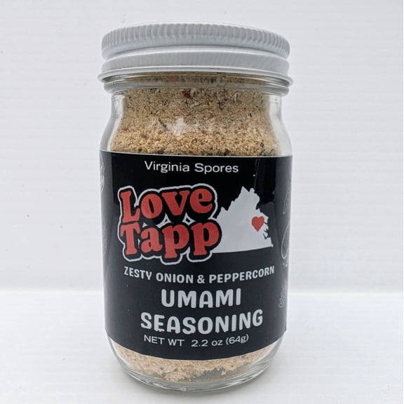 Love Tapp Zesty Onion & Peppercorn Umami Seasoning| Virginia Spores