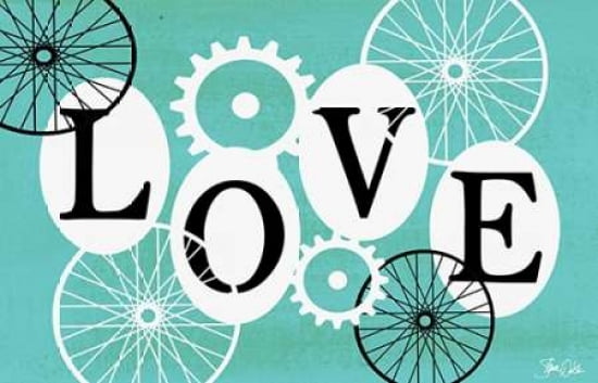 Love - Teal Canvas Art - Shanni Welsh (12 x 18)