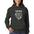 thumbnail image 1 of Love Techno Style Heart Hoodie Women -Image by Shutterstock, Female XX-Large, 1 of 4