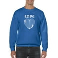 thumbnail image 1 of Love Techno Style Heart Sweatshirt Men -Image by Shutterstock, Male Medium, 1 of 4