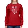 thumbnail image 1 of Love Techno Style Heart Sweatshirt Women -Image by Shutterstock, Female 5X-Large, 1 of 4