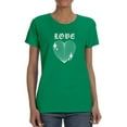 thumbnail image 1 of Love Techno Style Heart T-Shirt Women -Image by Shutterstock, Female XX-Large, 1 of 4