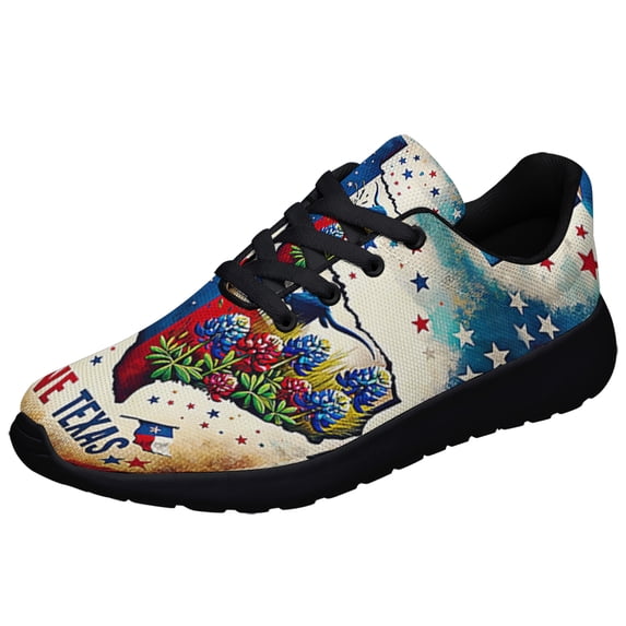 Love Texas Shoes Sneakers for Women Men Black Size 12
