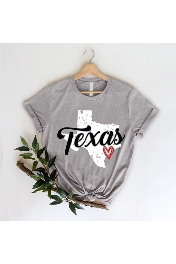 Love Texas State Map Family Trip Home Texan T-Shirt All Size S-5XL
