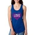 thumbnail image 1 of Love Text In Lineart Heart Racerback Tank Women -Image by Shutterstock, Female x-Large, 1 of 4