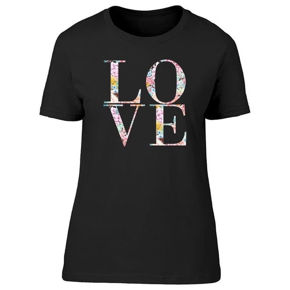 Love Text In Succulents Tee Women's -Image by Shutterstock