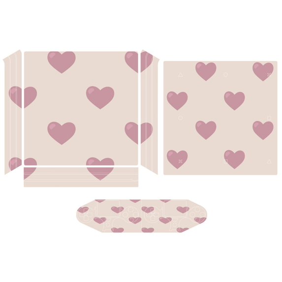 Ps4 Slim Pattern Love, Texture, Pattern PS4 Pro/PS4 Slim Skin Sticker For Console And ...