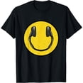thumbnail image 1 of Love The 90's Retro Vintage Headphones Smile DJ Softstyle Unisex T-Shirt,Black Color,Size 3T, 1 of 5