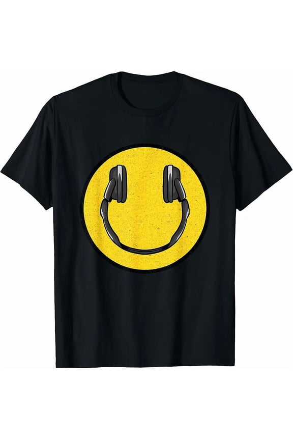 Love The 90s Retro Vintage Headphones Smile Grunge Music DJ Vibe Unisex T-Shirt, up to size 5XL