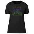 thumbnail image 1 of Love The Game T-Shirt Women -Image by Shutterstock, Female x-Large, 1 of 2
