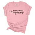 thumbnail image 1 of Love Them Anyway Luke 23:34 Christian Unisex Ladies Design Christian T-shirt Graphic Tee-Pink-large, 1 of 4
