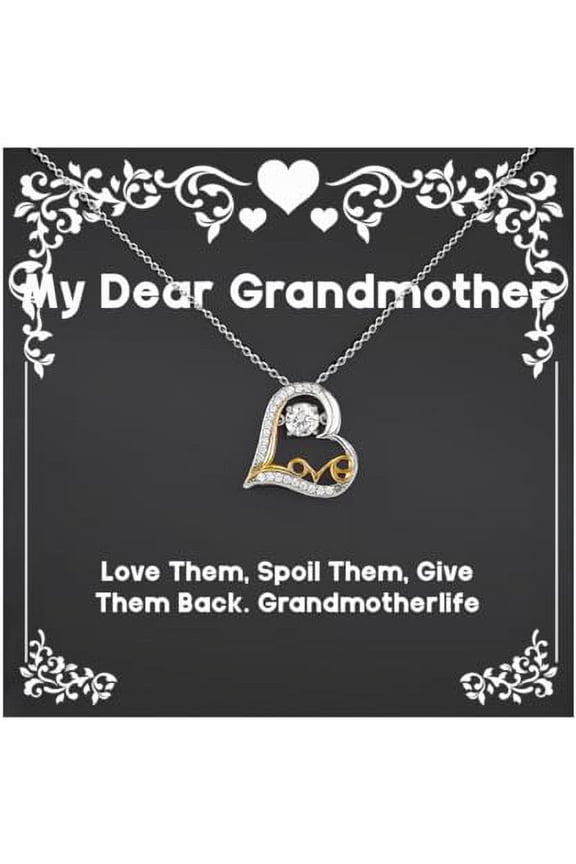 Love Them, Spoil Them, Give Them Back. Love Dancing Necklace, Grandmother Present From Granddaughter, Cool Jewelry For Grandmom, Inexpensive grandmother gifts, Cheap presents for grandma, Discounted