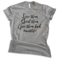 thumbnail image 1 of Love Them Spoil Them Send Them Home Aunt Shirt, Unisex Women's Shirt, Aunt Shirt, Auntie Shirt, Dark Heather Gray, 3X-Large, 1 of 6