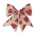 thumbnail image 1 of Love-Themed Bows, Decorative Ribbon Bows for Crafting, Wrapping, or Home Decor, Perfect for Adding a Romantic Touch to Any Valentine‘s Day Project. Khaki, 1 of 2
