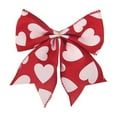 thumbnail image 1 of Love-Themed Bows, Decorative Ribbon Bows for Crafting, Wrapping, or Home Decor, Perfect for Adding a Romantic Touch to Any Valentine‘s Day Project. Red, 1 of 2