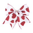 thumbnail image 1 of Love-Themed Bows, Decorative Ribbon Bows for Crafting, Wrapping, or Home Decor, Perfect for Adding a Romantic Touch to Any Valentine‘s Day Project. White, 1 of 2