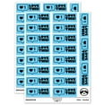 thumbnail image 1 of Love This Heart Speech Bubble Teacher Student School Sticker Set - Light Blue - Matte Finish - 2.00" Large, 1 of 7