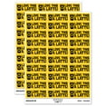 thumbnail image 1 of Love This a Latte Lot Coffee Teacher Student School Sticker Set - Yellow - Gloss Finish - 1.75" Medium, 1 of 7